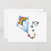 Rainbow Kite Briefkaart (Voorkant / Achterkant)