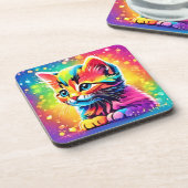 Rainbow Kitten Dream Bier Onderzetter (Linkerzijde)