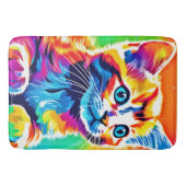 Rainbow Kitten Dromen Badmat (Voorkant)