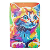 Rainbow Kitten Dromen Badmat (Voorkant Verticaal)