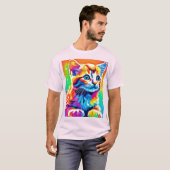 Rainbow Kitten Dromen T-shirt (Voorkant volledig)