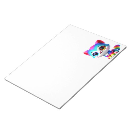 Rainbow Kitten Notitieblok (Schuin)