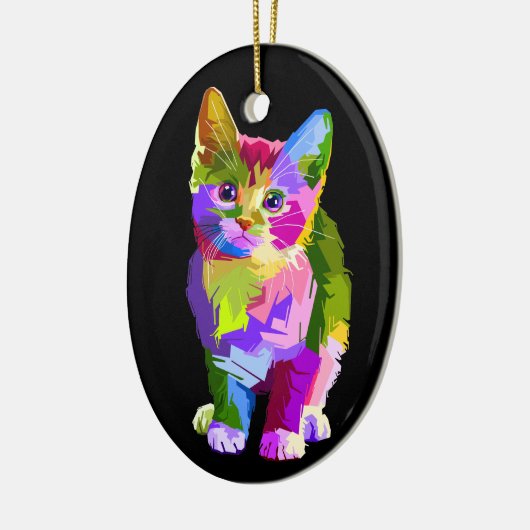 Rainbow Kitten Porcelain ornament (Links)