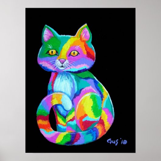 Rainbow Kitten Poster (Voorkant)