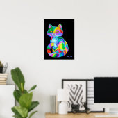 Rainbow Kitten Poster (Thuiskantoor)