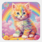 Rainbow Kitten Stickers (Voorkant)