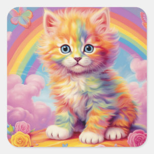 Rainbow Kitten Stickers