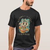 Rainbow Kitten Surprise Kwaii Cute Cat T-shirt (Voorkant)