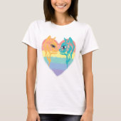 Rainbow Kitten Surprise, Personal Cat Servant T-shirt (Voorkant)