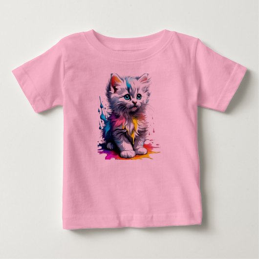 Rainbow Kitten T-shirt (Voorkant)