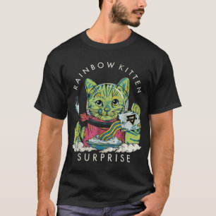 Rainbow Kitten verrassing T-shirt