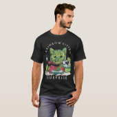  Rainbow Kitten verrassing T-shirt (Voorkant volledig)