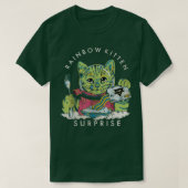  Rainbow Kitten verrassing T-shirt (Design voorkant)