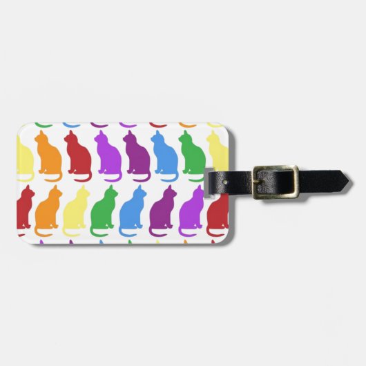 Rainbow Kittens Classy Designer Bagagelabel (Voorkant horizontaal)