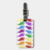 Rainbow Kittens Classy Designer Bagagelabel (Voorkant verticaal)