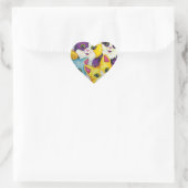 Rainbow Kitty Cat Custom Sticker Meisjes Hart (Tas)