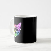 Rainbow Kitty Cat met Gles Koffiemok (Voorkant links)