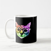Rainbow Kitty Cat met Gles Koffiemok (Links)