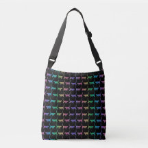 Rainbow Kitty Cats Pattern Canvas tas