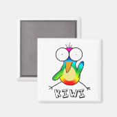 Rainbow Kiwi Magnet (Voorkant / Achterkant)