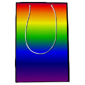 Rainbow-kleuren Gift Bag Medium Black Cadeauzakje (Voorkant)