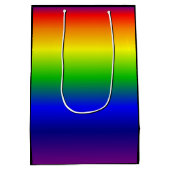 Rainbow-kleuren Gift Bag Medium Black Medium Cadeauzakje (Achterkant)