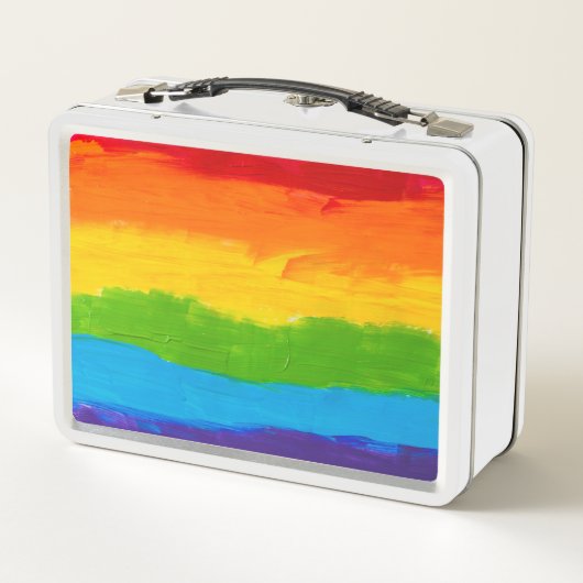 Rainbow Kleuren Homo Lesbische LGBT (Achterkant)