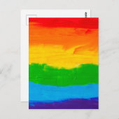 Rainbow Kleuren Homo Lesbische LGBT Briefkaart (Voorkant / Achterkant)