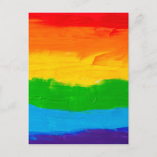 Rainbow Kleuren Homo Lesbische LGBT Briefkaart