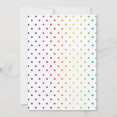 Rainbow-kleuren leaf patroon homogeen lesbisch huw kaart (Achterkant)