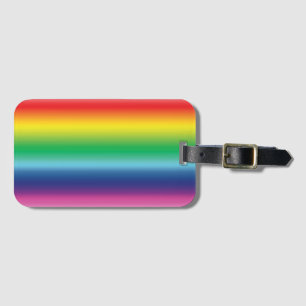 Rainbow kleuren trots lgbtq gay vlag patroon bagagelabel