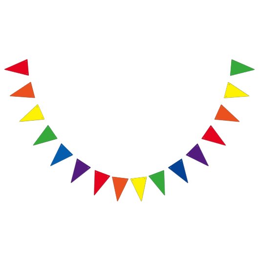 RAINBOW-kleuren + uw ideeën Vlaggetjes (Alle)
