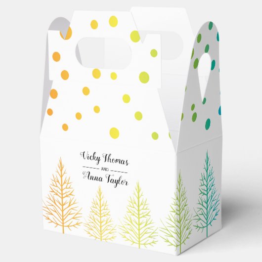 Rainbow-kleuren verkennen homoseksuele bruiloft bedankdoosjes (Geopend)