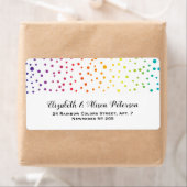 Rainbow-kleuren verkennen homoseksuele bruiloft etiket (Insitu)