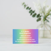 Rainbow Kleuren Verloop Visitekaartjes (Staand voorkant)