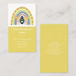 Rainbow-kleurenblok voor honingbijenimkers visitekaartje