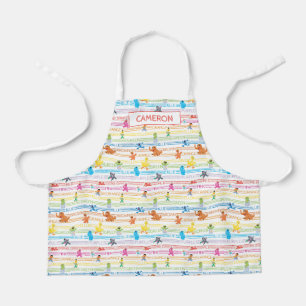Rainbow-kleurenpalen Schort