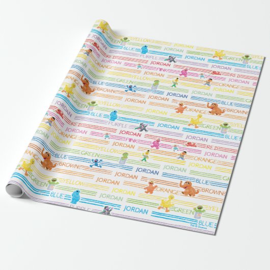 Rainbow-kleurenscherm Sesame-lettertypen Cadeaupapier (Uitgerold)