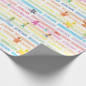Rainbow-kleurenscherm Sesame-lettertypen Cadeaupapier (Hoek)