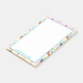Rainbow-kleurenscherm Sesame-lettertypen Post-it® Notes (Schuin)