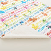 Rainbow-kleurenscherm Sesame-lettertypen Sherpa Deken (3/4)
