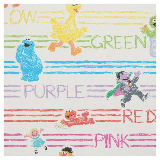 Rainbow-kleurenscherm Sesame-lettertypen Stof (Swatch)