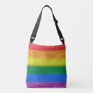 RAINBOW-kleurige breinstaven naadloos patroon Crossbody Tas