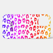 Rainbow kleurombre gradiënt leopard patroon Case-Mate iPhone case (Achterkant (horizontaal))