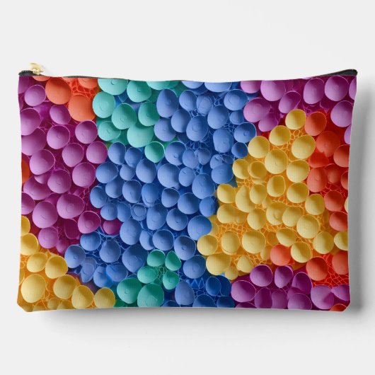 RAINBOW KLEURRIJKE 3D LOOK BLOEMEN ETUI (Voorkant)