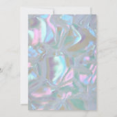 Rainbow Kleurrijke Bloemen Huwelijksuitnodiging Kaart (Achterkant)