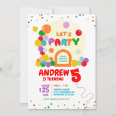 Rainbow Kleurrijke Bubble Dome Kids Verjaardagsfee Kaart (Voorkant)