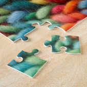 Rainbow Knit Fabric Knitting Legpuzzel (Zijkant)