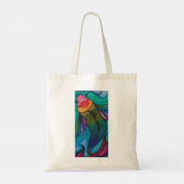 Rainbow Koi Fish Canvas tas Colorful Fish Market B