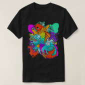 Rainbow Koi Fish Cool Japan Tattoo T-shirt (Design voorkant)